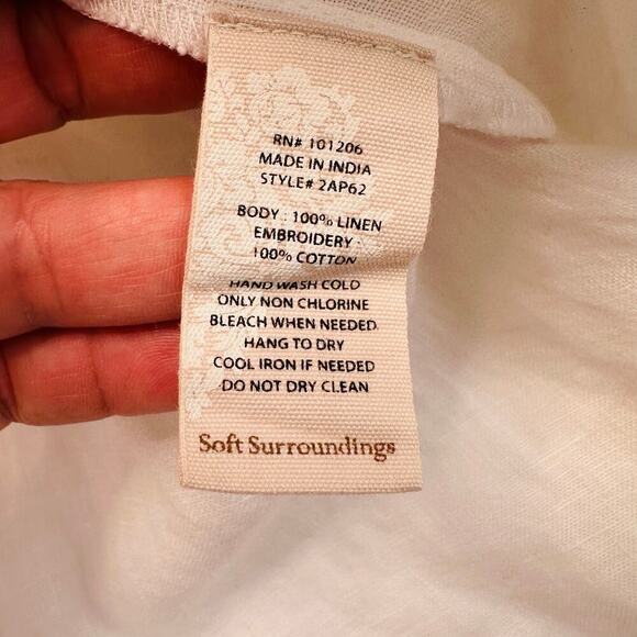 Soft Surroundings Embroidered and Beaded Tunic Top - Picture 6 of 7